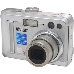VIVICAM-8400 - 8.0MP Camera with 3x Optical Zoom and 2.0'' TFT LCD