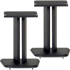 WC-17.5 - Black Satin Wood Speaker Stands