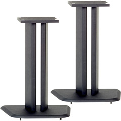 WC-24.5 - Black Satin Wood Speaker Stands