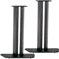 WC-41.5 - Black Satin Wood Speaker Stands