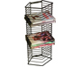 1331 - Onyx Black Wire DVD Rack