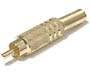 200-063 - Gold-Plated RCA Male Coaxial Connector