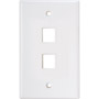 202-WH - Keystone Style Port Wallplate - White