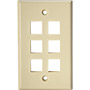 206-AL - Almond Keystone Style Standard Wallplate