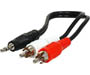 255-037 - 3.5mm Stereo Mini to L+R RCA Adapter