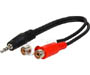 255-038 - 3.5mm Stereo Mini to L+R RCA Adapter