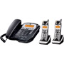 25982EE3 - Edge Corded Telephone and Dual Cordless Handsets with Call Waiting Caller ID and Digital Answerer