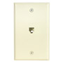 301-204AL - 4-Conductor Flush Wall Plate