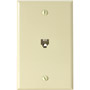 301-204IV - 4C UL Flush Modular Telephone Jack