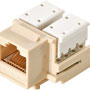 310-120IV - Cat 5E Keystone Jack-Ivory