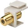 310-416WH - Single F to F Gold  Keystone Insert