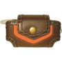 34-1335-01-XC - Universal Brown Horizontal Pouch with Orange Accents