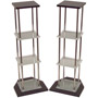 4233-5220 - Gallery Noir Wood/Glass Speaker Stand