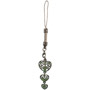 60-1375-05-XC - Dazzling Green Hearts Charm