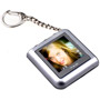 80003 - 1.5'' Black & Gold Digital Picture Keychain - Square