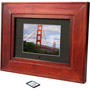 89357 - 5.6'' Digital Picture Frame - Mahogany Classic