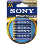 AA4 SONY - Stamina Platinum Series AA Alkaline Battery Retail Packs