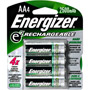 AANH4 ENERGIZER - Rechargeable AA NiMH Battery Retail Pack