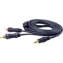 ARX-MINI315 - Stereo Y-Adapter Cable 1 3.5mm Male to 2 RCA Males