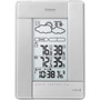 BAR-388HGA-SILVER - Wireless Weather Station with Humidity Display and Atomic Clock