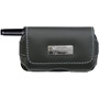 CLP102SB - Universal Prestige Horizontal Leather Pouch with Blue Stitching