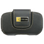 CLP107SB - Universal Horizontal Leather Pouch with Yellow Stitching