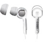 CVE91 WHT - Super-Bass Digital Earphones with Volume Control