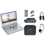 D-1812PK - 8'' Widescreen Portable DVD Player Bundle Pack