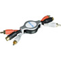 DVDP08 - Retractable S-Video and Stereo Audio Cable
