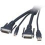 F1D9201-10 - OmniView SOHO Series DVI/USB KVM Cable with Audio