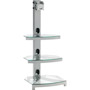 G303-FBG - 23'' to 37'' Stellar Series 3-Shelf AV Stand with Flat Panel Mount