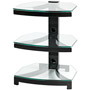 G303-FBHGB - 23'' to 37'' Stellar Series 3-Shelf AV Stand with Flat Panel Mount