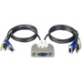GCS712U - 2-Port MiniView Micro USB Audio KVM Switch