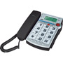 JTP551-BLK - Corded Big Button Telephone with Caller ID and Wireless Emergency Remote Control