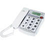 JTP590-WHT - Corded Big Button Telephone with Caller ID and Speakerphone