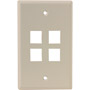 M07-41080-04A - 4 Port QuickPort Flush Mount Wall Plate