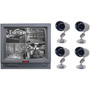 MSP-17BQ - 17'' B/W 4-Channel Quad Observation System with 4 Cameras