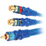 NBRCA-Y2 - Raptor Neon Blue Series RCA Y-Adapter