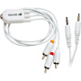 P-23 - 3.5 to RCA A/V Splitter and 3.5mm to 3.5mm Cable