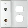 PH61032 - AC RG59 Coax and Telephone Wall Plate