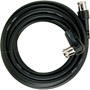 PH61211 - RG59 Cable with Push-On Gold-Plated F Connectors (Black)