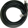 PH61212 - RG59 Cable with Push-On Gold-Plated F Connectors (Black)