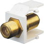 R04-40831-00W - Gold-Plated F Coaxial Jack