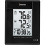 RMR-382A-BLACK - Wireless Indoor/Outdoor Thermometer with Atomic Clock