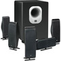 SCS-500.5BK - 5.1 Channel Surround Cinema Speaker System with 10'' Subwoofer and Dual 3'' Satellite Speakers
