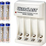 UL-4AAAK110/220 - Multi-Voltage Wall NiMH/NiCd Battery Charger Kit