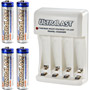 UL-4AAK110/220 - Multi-Voltage Wall NiMH/NiCd Battery Charger Kits