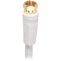 VH603WH - RG6 Digital Coaxial Cable with Gold-Plated F Connectors (White)
