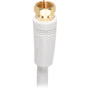 VH612WH - RG6 Digital Coaxial Cable with Gold-Plated F Connectors (White)