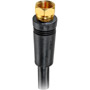 VH625 - RG6 Digital Coaxial Cable with Gold-Plated F Connectors (Black)